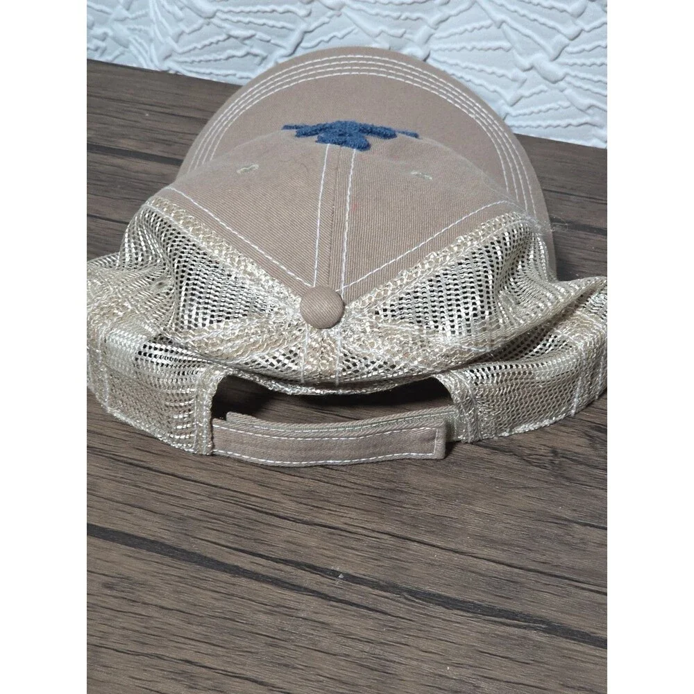 Disney Cruise Line Anchor Trucker Hat Tan Mesh Adjustable Cap One Size Unisex